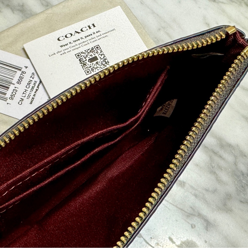 Coach, Zip Wristlet with Coach Monogram Print Brand - Picture 3 of 4